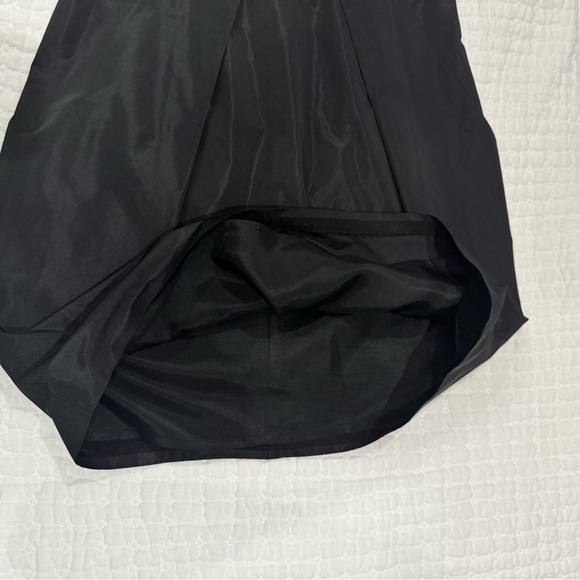 BCBGeneration Little Black Dress Strapless Taffeta Dress Size 4 Dark Romance - Picture 6 of 10